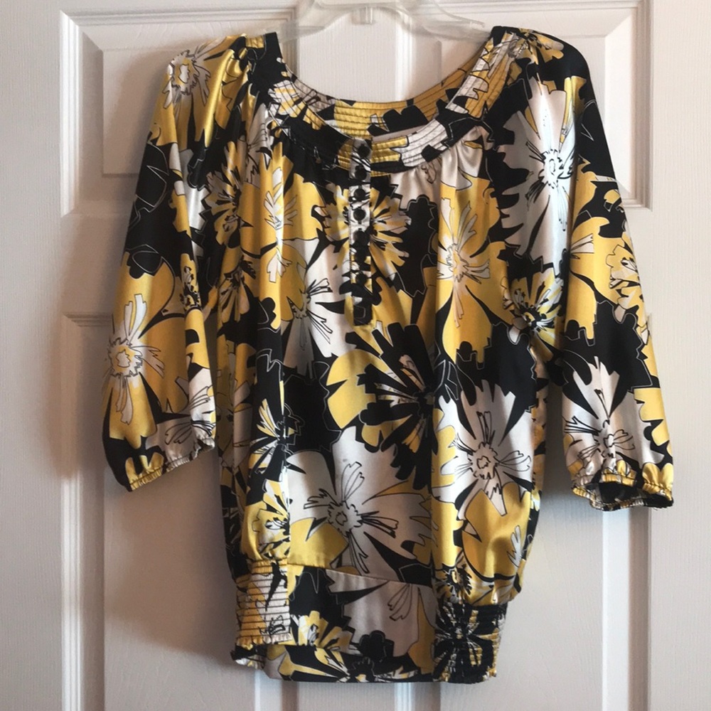 Silky floral shirt